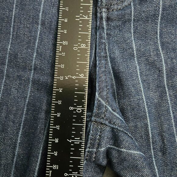 Ann Taylor Loft Size 12/31 Skinny Jeans Stretch Striped Modern - Picture 16 of 16